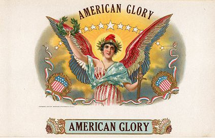 patriotic cigar box label