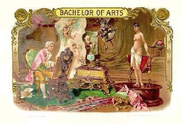 nudes1 cigar box label