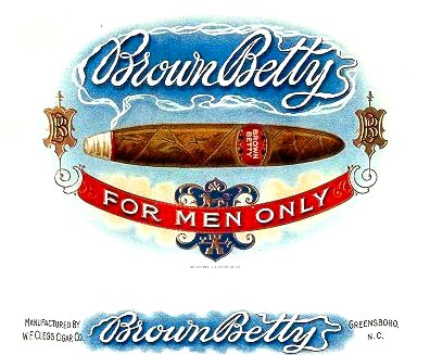 'cigars' cigar box label