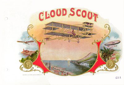 aviation cigar box label