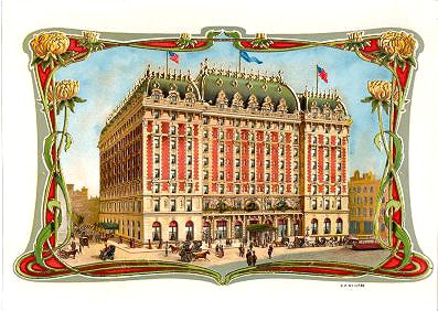 buildings cigar box label