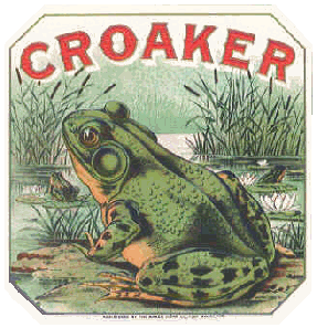frogs cigar box label