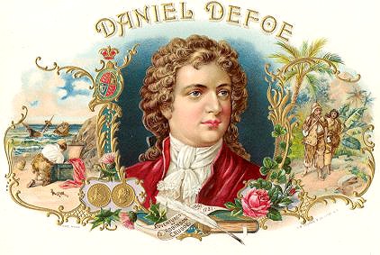 famous men cigar box label