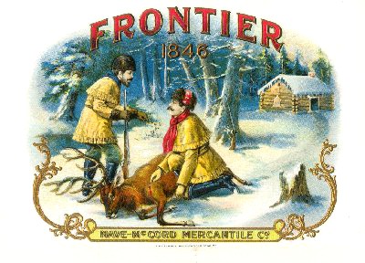 hunting cigar box label
