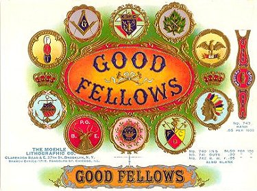 textual cigar box label