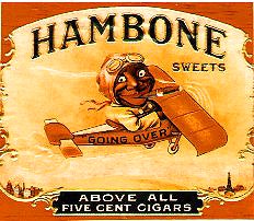 hambone top sheet cigar box label