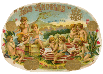 cherubs cigar box label