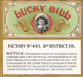 warning cigar box label