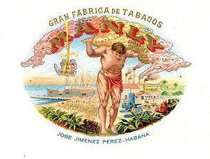 cuban cigar box label