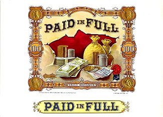 money cigar box label