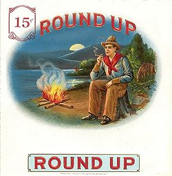 cowboys cigar box label