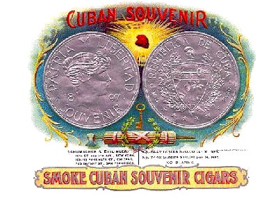silver cigar box label