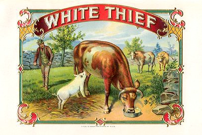 animals cigar box label